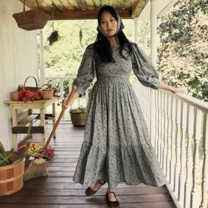 Doen Tide Dress in blue paisley XS